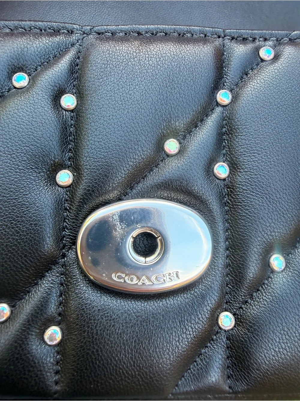 Coach Quilted Pillow crystal Tabby